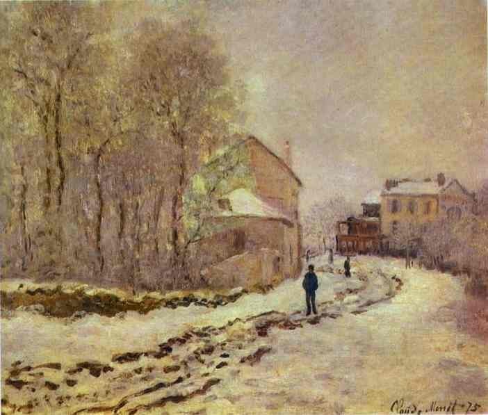 Claude Monet Snow at Argenteuil